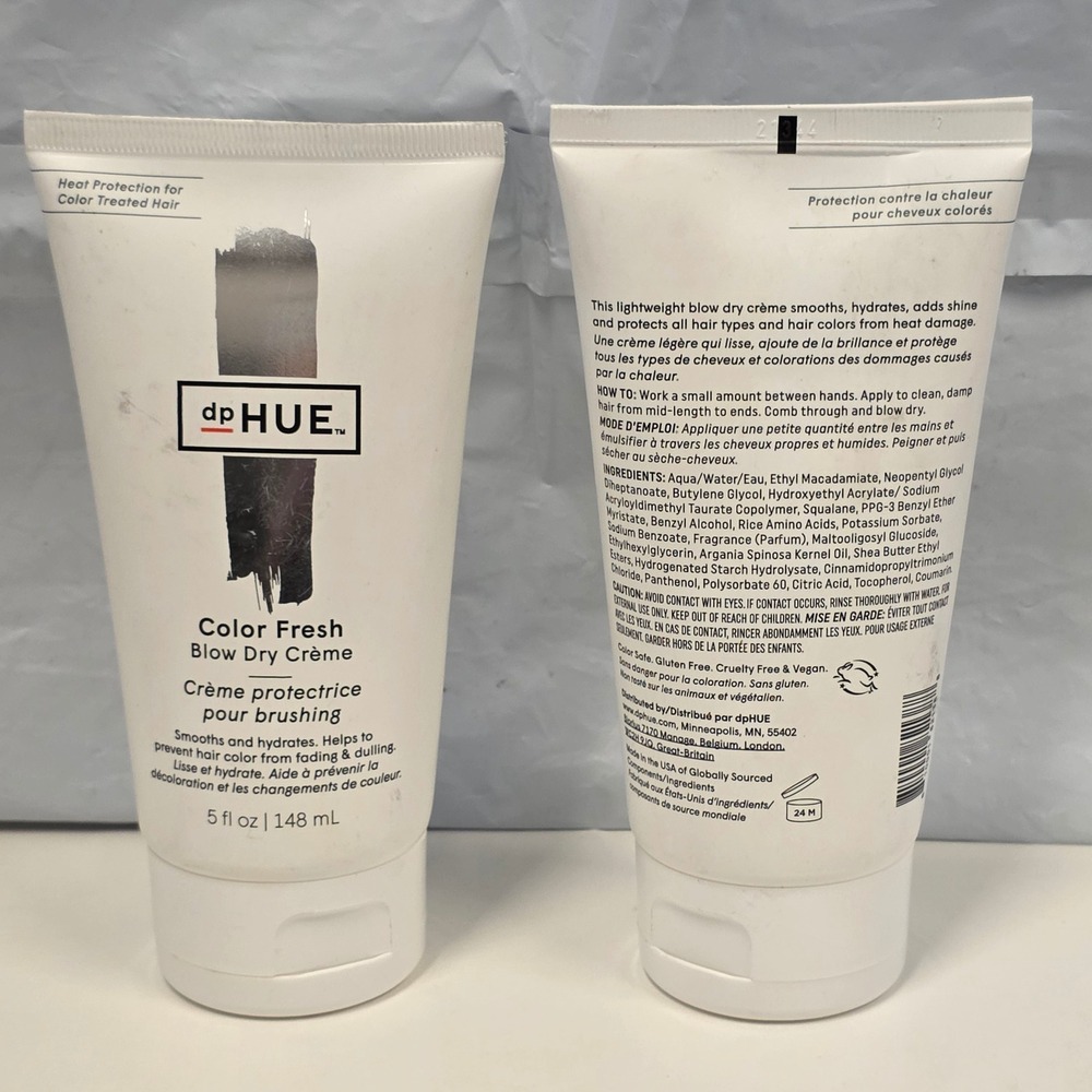 dpHUE Color Fresh Blow Dry Creme Heat Protection 5 fl oz 148 mL Styling Cream